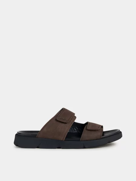 Geox Шльопанці Шкіра коричневий