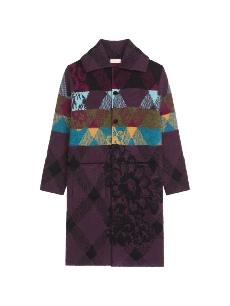 Cardigan Dries Van Noten de lână violet