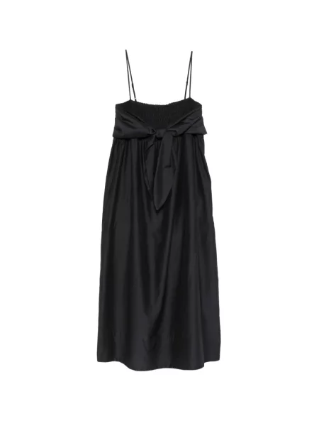 Rochie midi Vince cu funde negru