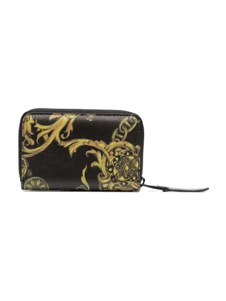 Portfel Versace Jeans Couture z nadrukiem czarny