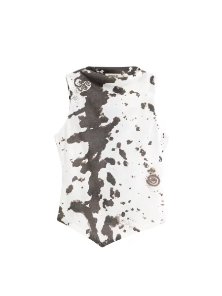 Desigual Tricou maro închis alb
