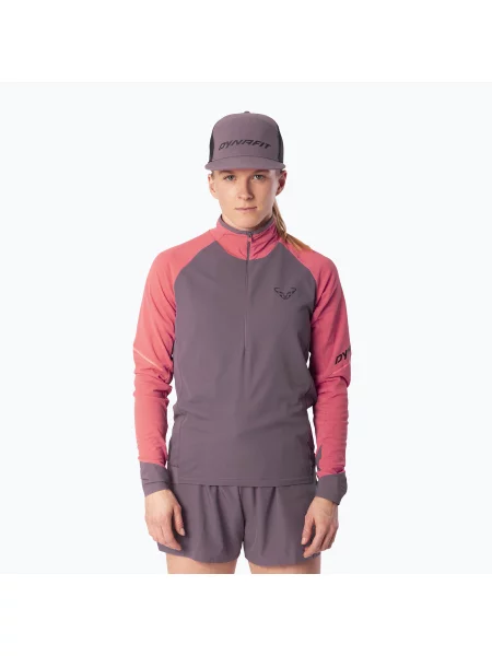 Bluză pentru femei de alergare Dynafit Alpine LS Zip Tee