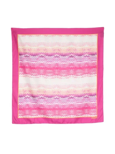 Fular Missoni de mătase cu imagine