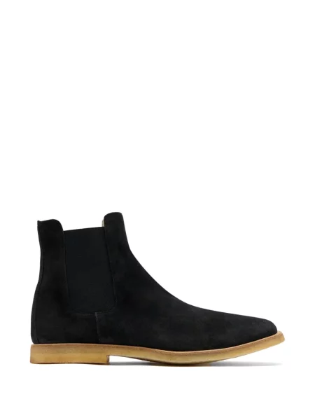Botine chelsea Common Projects din piele de căprioară negru