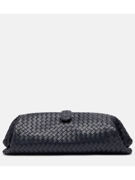 Geantă plic Bottega Veneta din piele albastru
