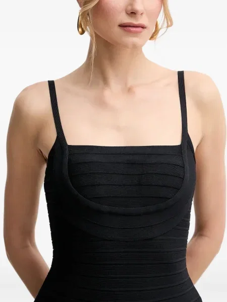 Rochie mini Hervé Léger de costum albastru