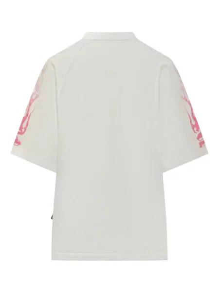 Tricou Palm Angels cu imagine alb