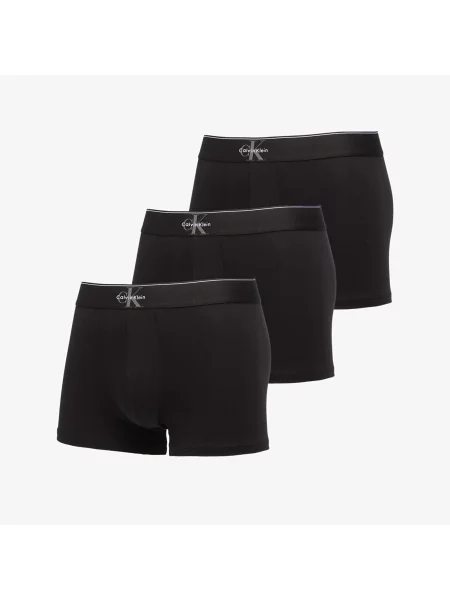 Graficzny bokserki Calvin Klein ze stretchu czarne
