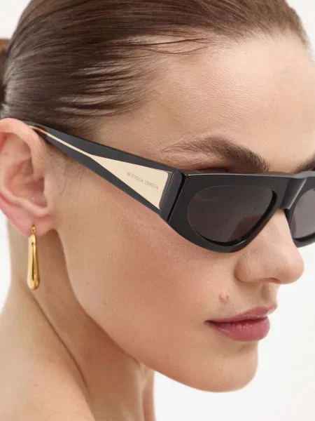 Слънчеви очила Bottega Veneta черно
