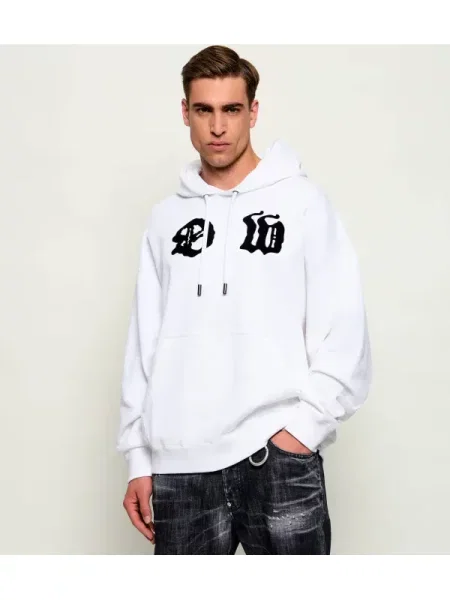 OFF-WHITE Hanorac PALACE ARROW | Relaxed fit alb