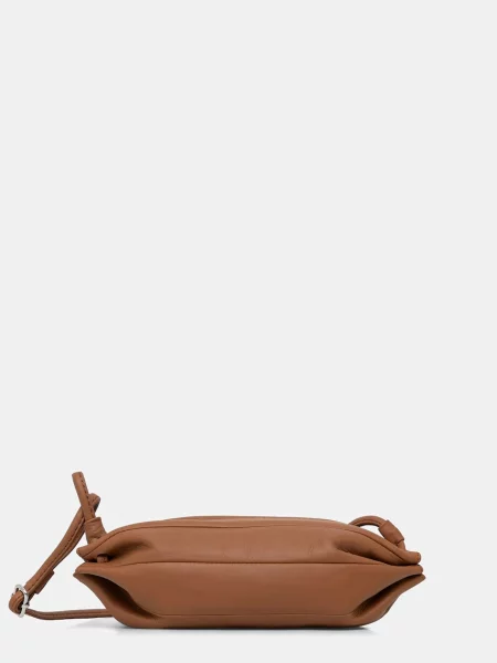 Marimekko geantă crossbody pentru femei din piele maro