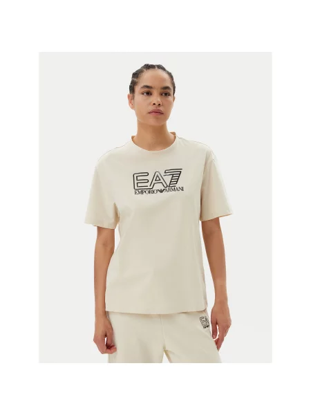 Футболка Ea7 Emporio Armani бежевая