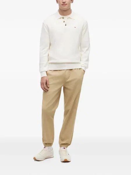 Lung tricou polo Tommy Hilfiger cu autograf