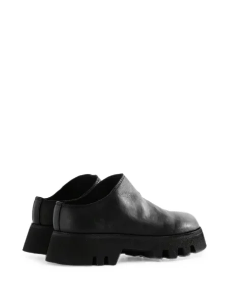 Papuci tip mules Guidi chunky negru