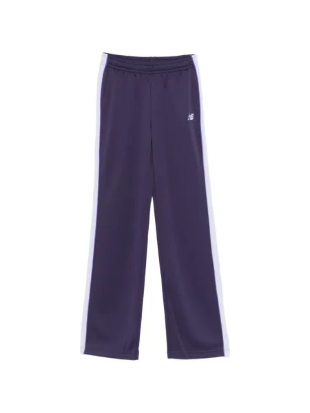 Pantaloni New Balance cu broderie violet