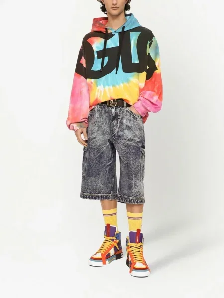 Raštuotas tie-dye kaklaraištis Dolce & Gabbana kaklaraiščiai