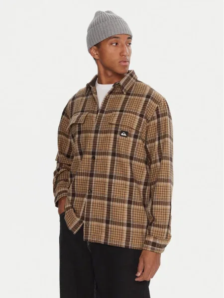 Quiksilver Cămașă Yankee Comfort Fit maro