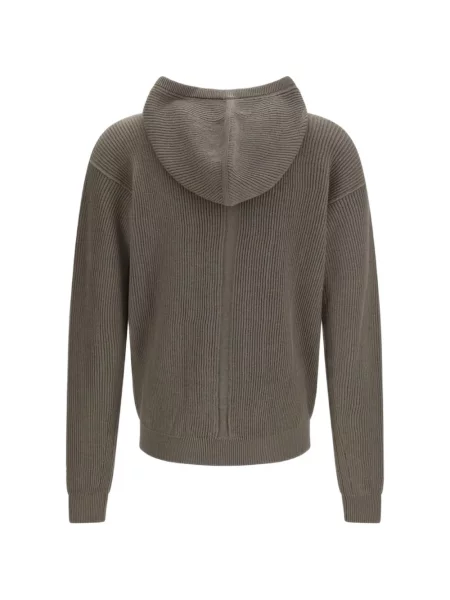 Hanorac cu glugă Rick Owens tricotate gri