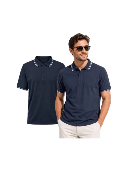 Tricou polo Lotto albastru