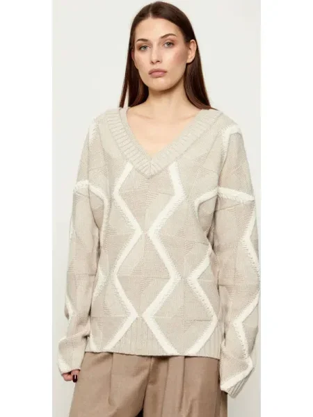 BOSS BLACK De lână pulover Flarin | Relaxed fit negru