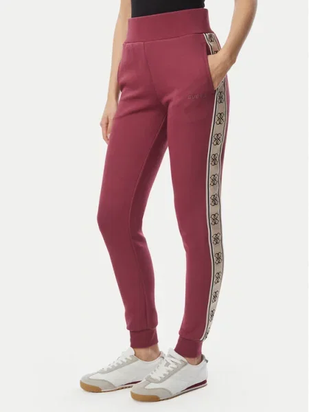 Guess Pantaloni trening închis roz