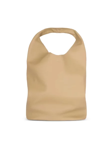Shopperka A.p.c. skórzana beżowa