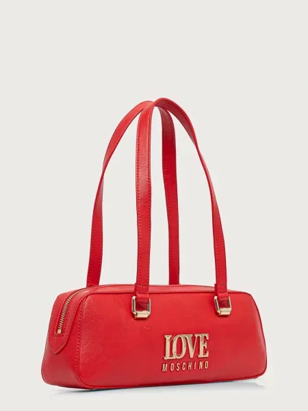 Love Moschino kabelka dámska z imitácie kože červená