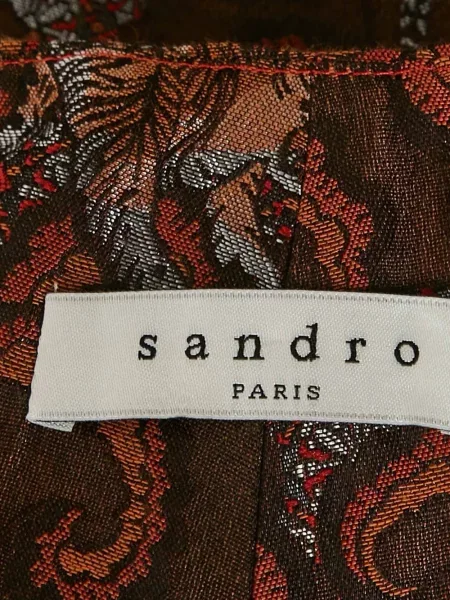 Szorty Sandro żakardowe brązowe