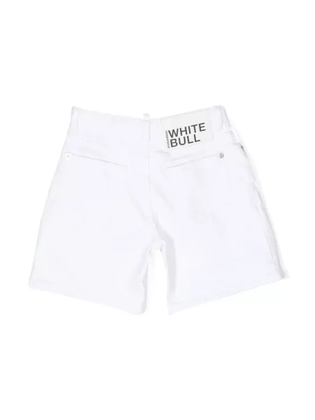 Szorty dziecięce Dsquared2 białe