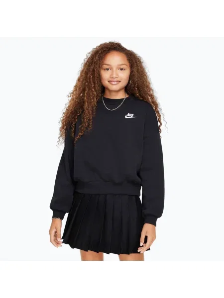 Nike Sportswear Club Fleece fekete/fehér gyermek melegítőfelső. Méret: fehér