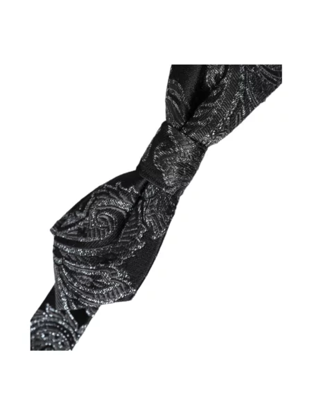 Krawat Dolce And Gabbana żakardowy czarny