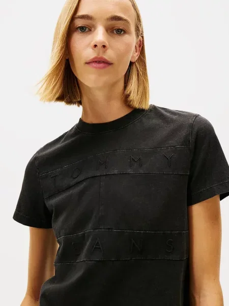Футболка Tommy Jeans чорна