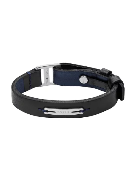 Brăţară Fossil din piele cu strasuri negru