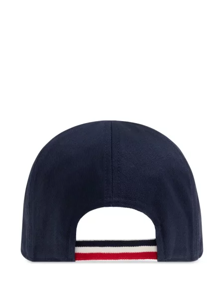 Czapka z daszkiem dziecięca Moncler Enfant niebieska