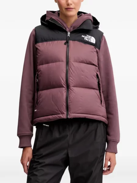 Vestă The North Face cu glugă violet