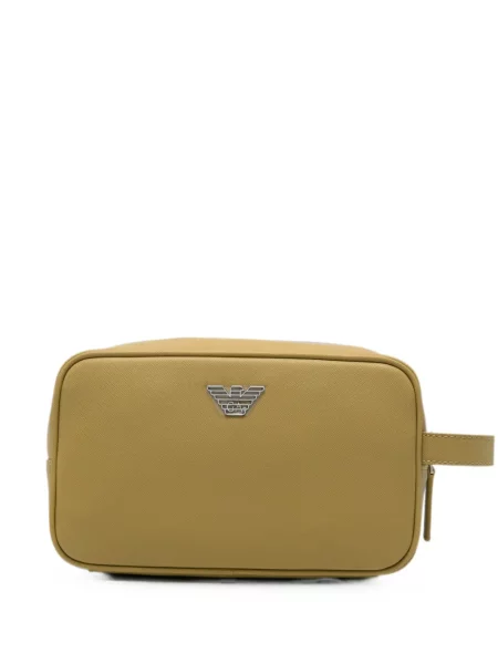 Geantă Emporio Armani cu autograf verde