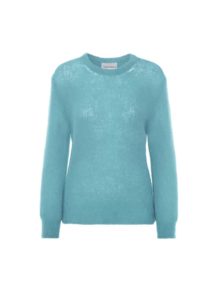 Sweter American Dreams wełniany niebieski