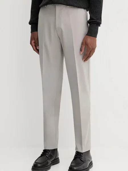 Hlače Calvin Klein siva