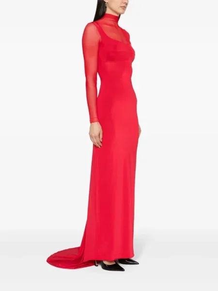 Rochie Atu Body Couture transparente roșu