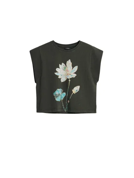 Desigual Tricou albastru deschis / galben / negru alb