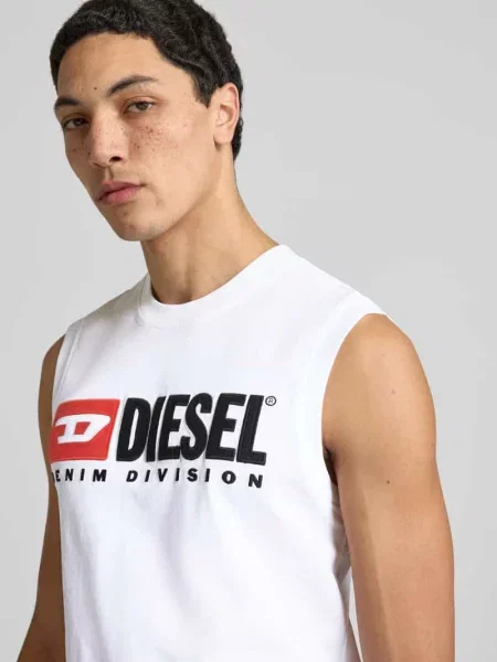 Koszulka Diesel z logo biała