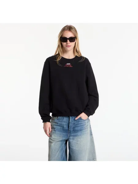 Hanorac crewneck Off-white alb