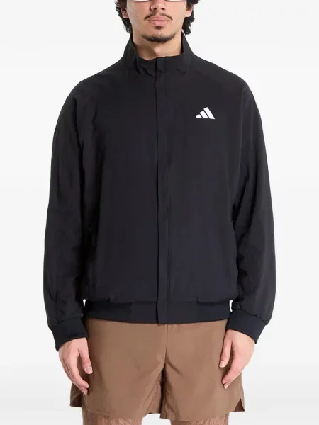 Tricou Adidas alergare cu șireturi din dantelă negru