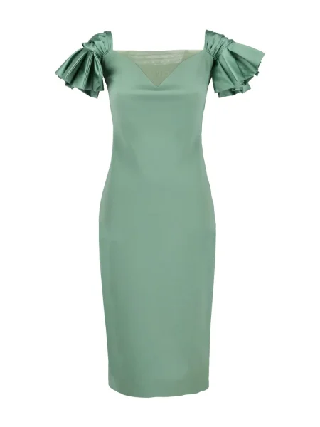 Rochie midi Chiara Boni La Petite Robe din satin verde