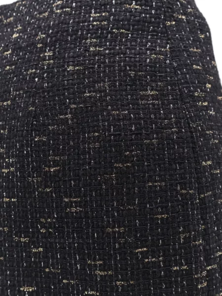 Fusta mini Tagliatore din tweed negru