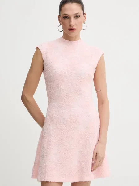 Rotate rochie mini mulată roz