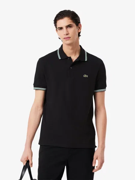 Поло Lacoste чорний