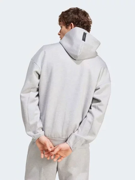 Свитер Adidas с капюшоном серый