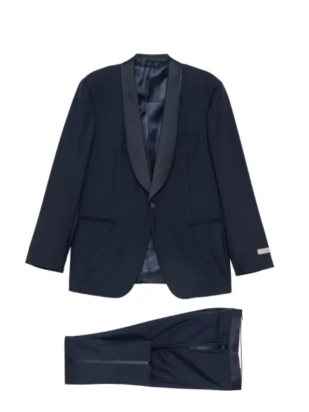 Costum Canali cu rever albastru