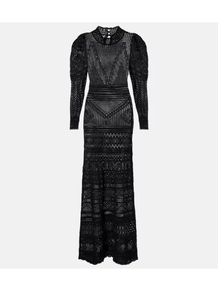 Rochie maxi Isabel Marant tricotate de costum negru